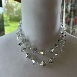 Adorable 2 strand aurora borealis choker